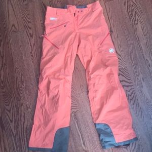 Vibrant Salmon-colored Mammut Women’s Snowpant